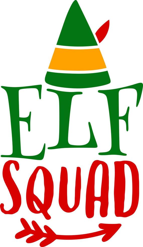 elf ploeg. bij elkaar passen familie Kerstmis overhemden. Kerstmis geschenk. familie kerstmis. sticker. kaart. vector