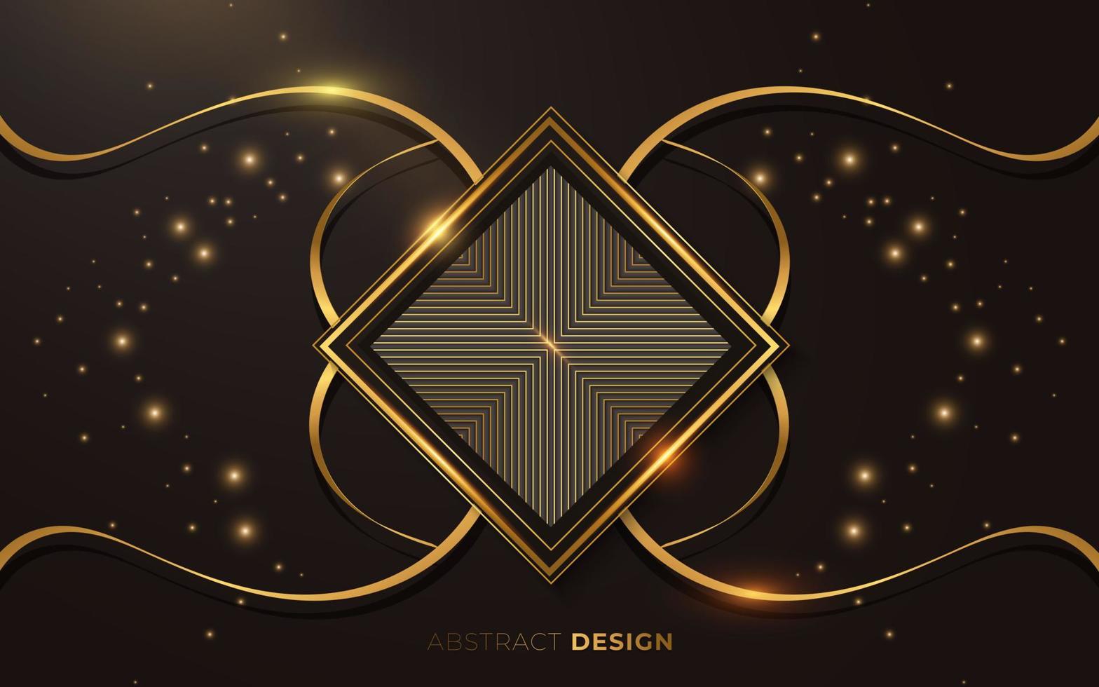 abstract luxe goud plein overlappende achtergrond vector