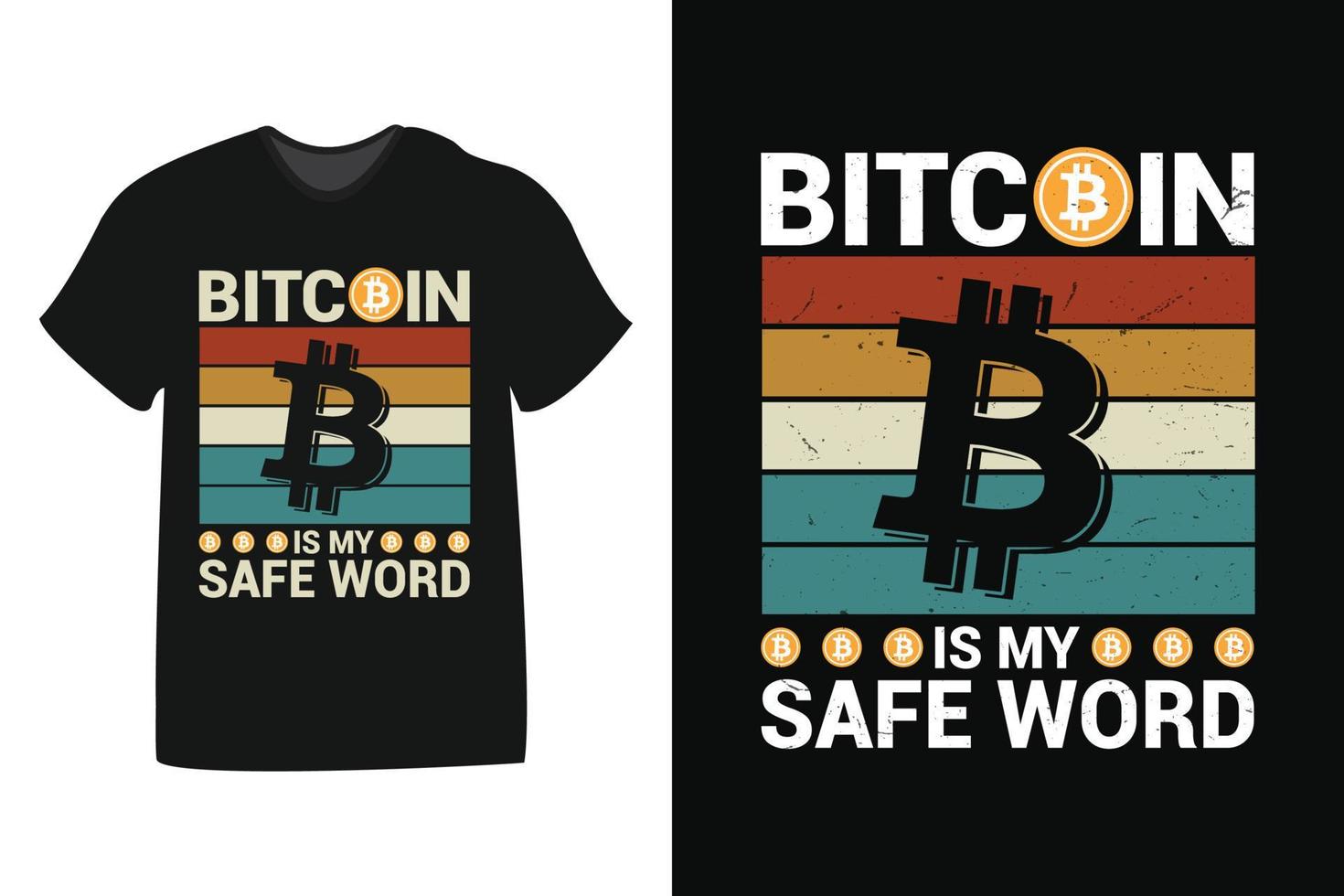 bitcoin is mijn veilig woord ontwerp voor t-shirts, afdrukken, Sjablonen, logo's, mok vector