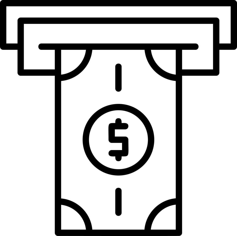 geld opname vector icoon ontwerp