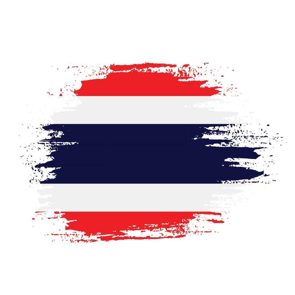 Thailand penseel kader vlag vector