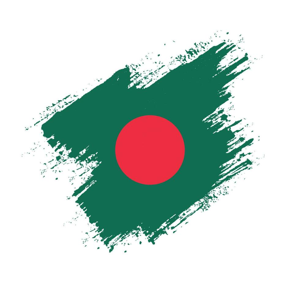 modern borstel beroerte kader Bangladesh vlag vector