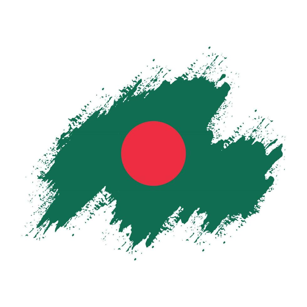 vrij borstel vector kader Bangladesh vlag