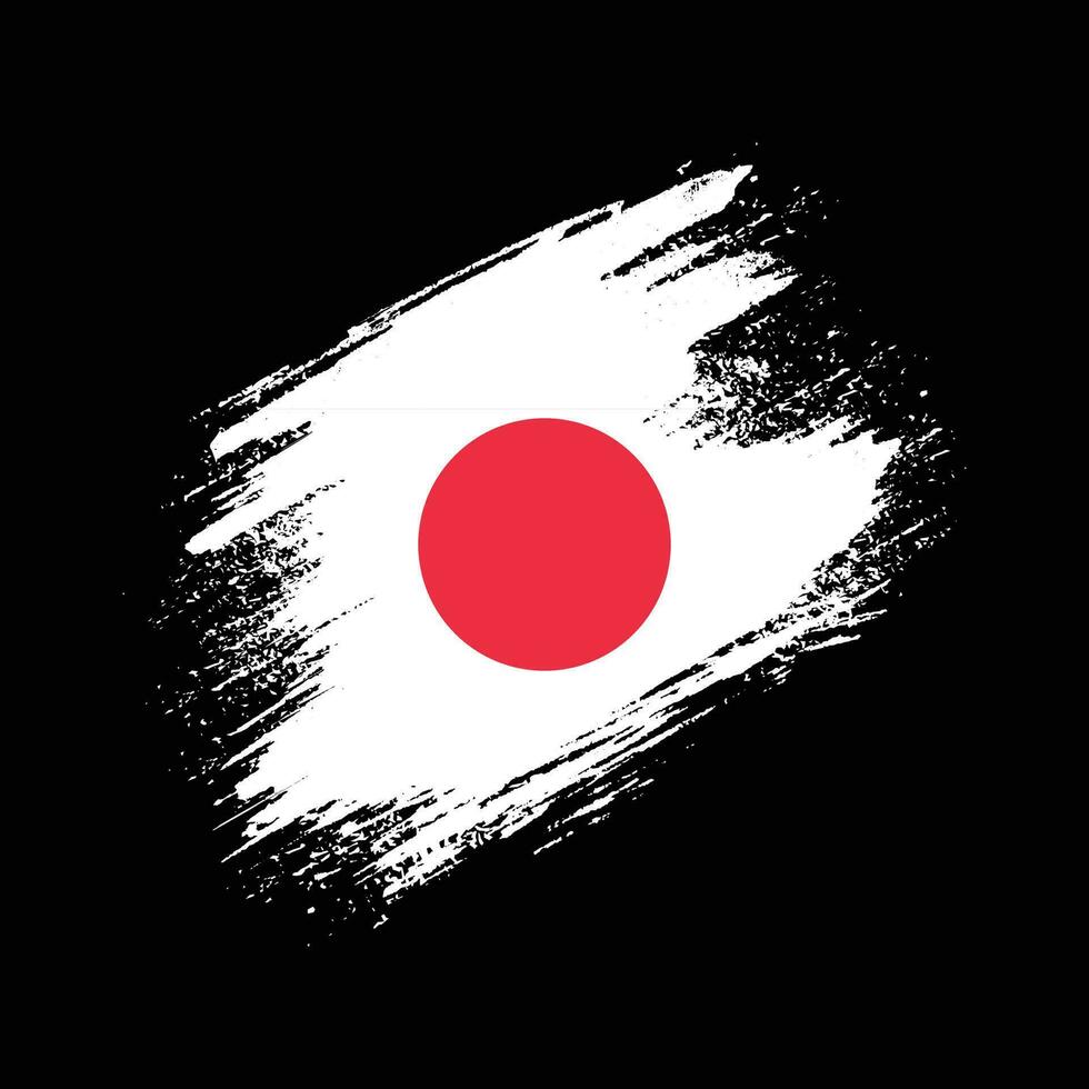 Japan grunge structuur vlag vector