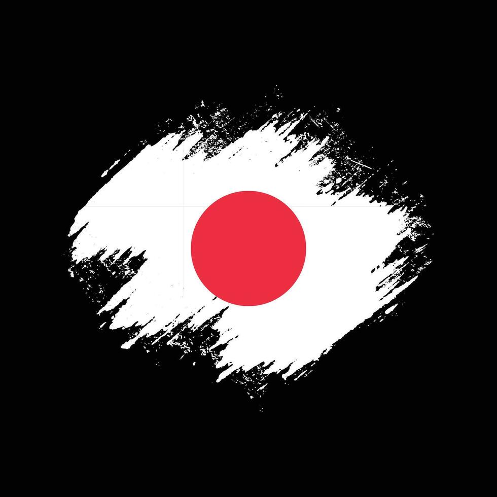 nieuw hand- verf Japan abstract vlag vector