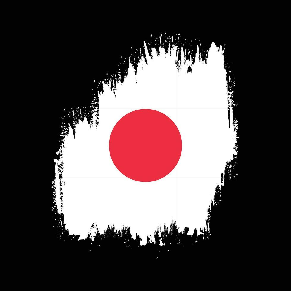 Japan grunge structuur abstract vlag vector