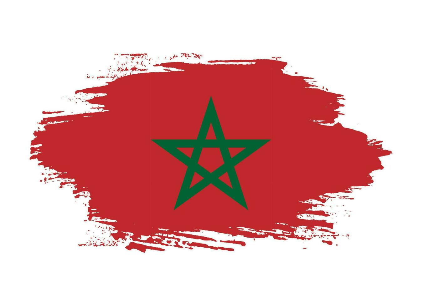 vlak Marokko grunge vlag vector