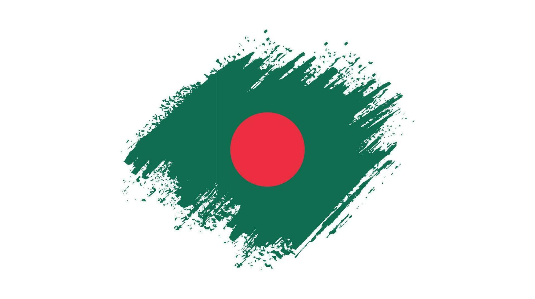 Bangladesh vlag vector met borstel beroerte illustratie