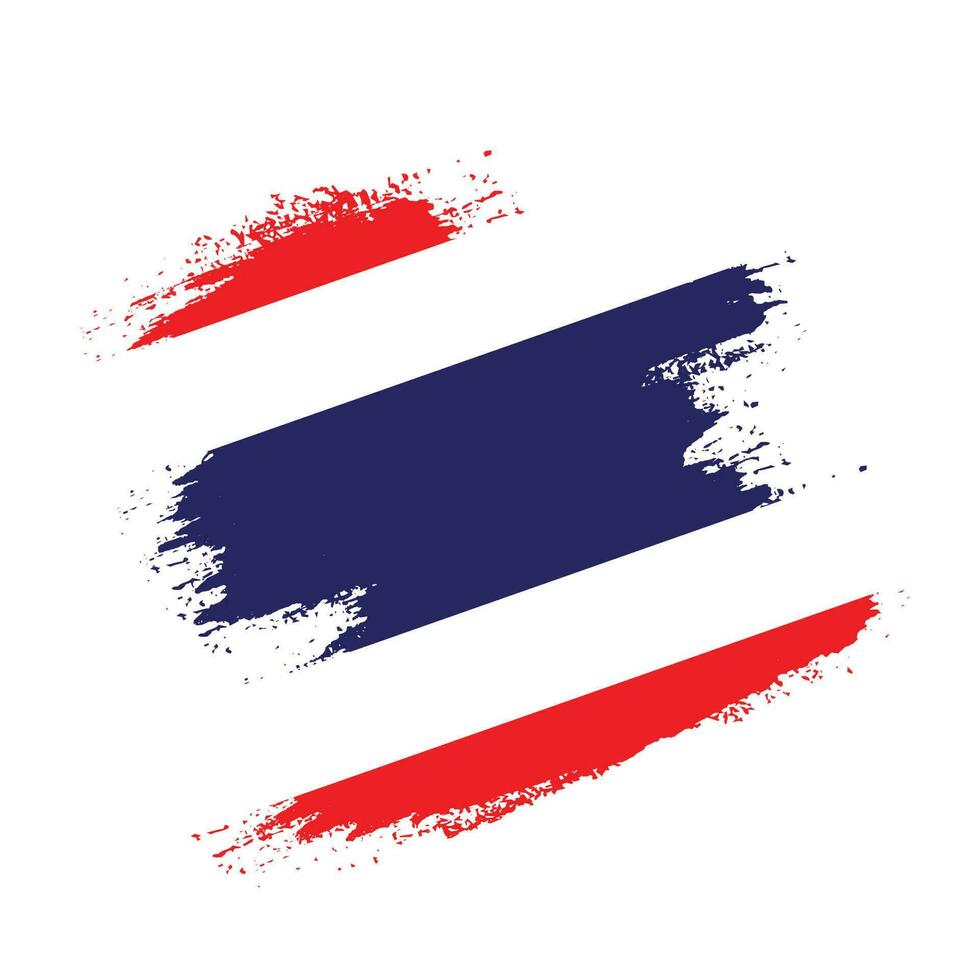 nieuw creatief Thailand grunge vlag vector