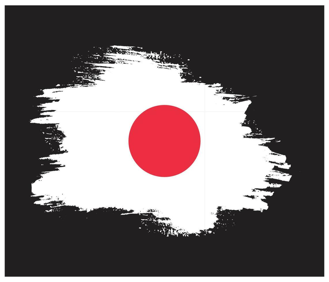 modern borstel beroerte Japan vlag vector