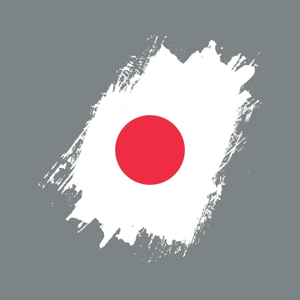 wijnoogst Japan grunge structuur vlag vector