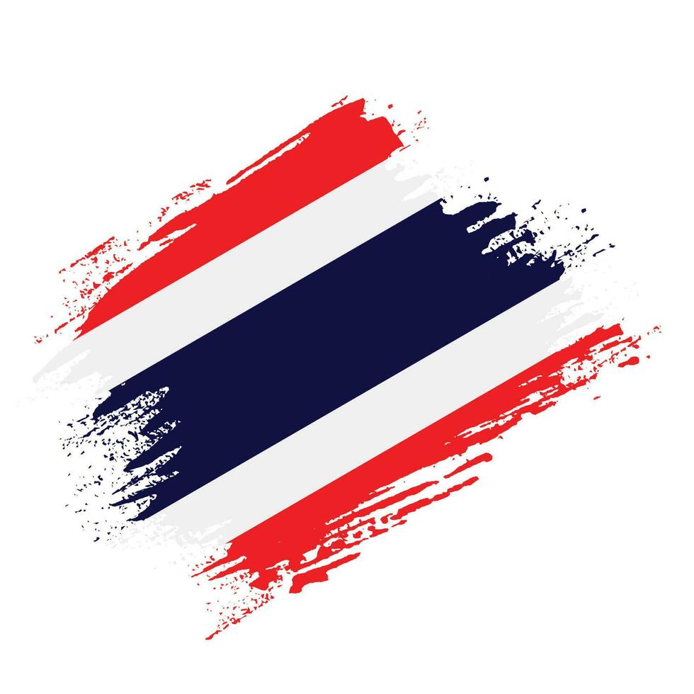 vector borstel beroerte Thailand vlag