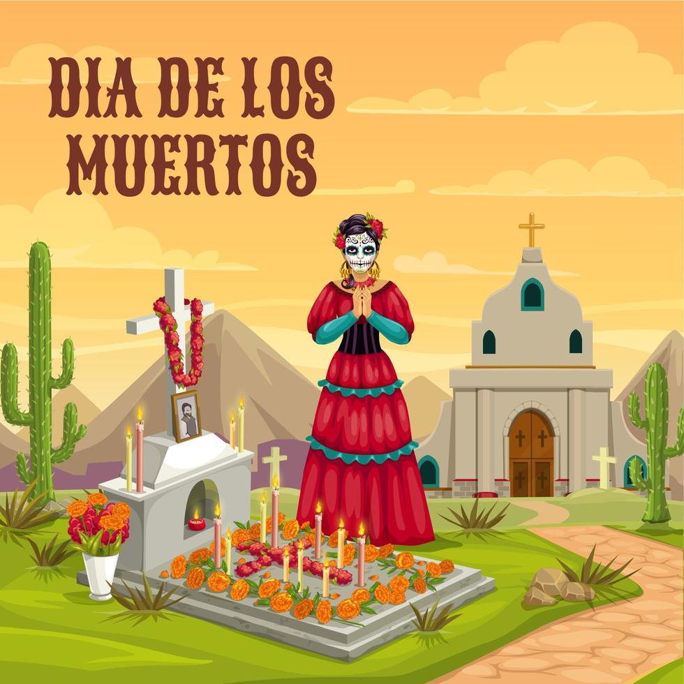 dia de los Muertos Mexicaans dood vakantie traditie vector