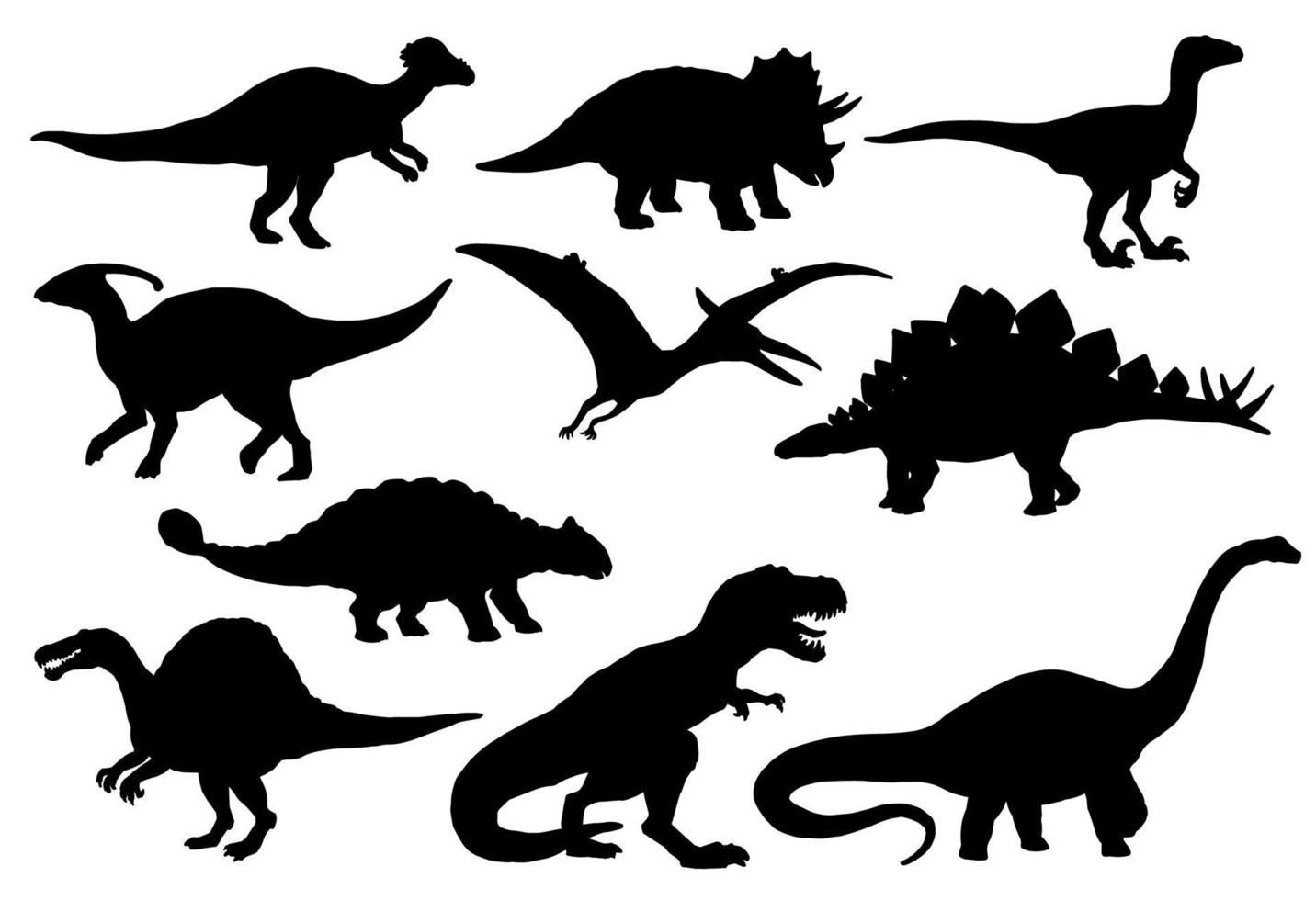 dinosaurussen en t-rex monster reptielen, vector