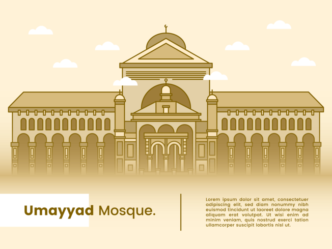 umayyad moskee vector