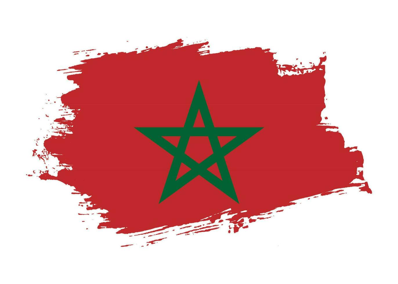 grafisch Marokko grunge vlag vector