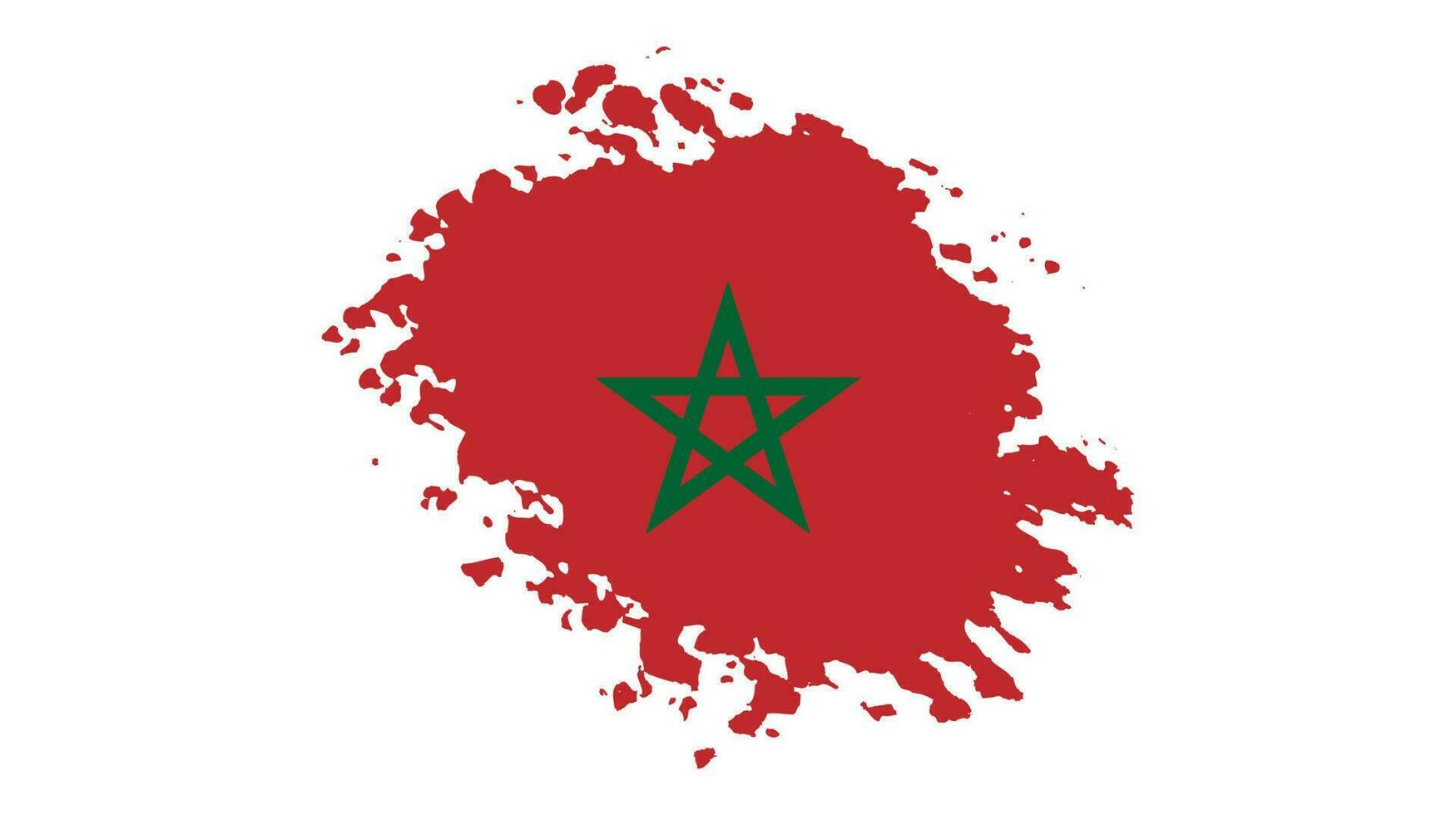 verf borstel beroerte Marokko vlag vector voor vrij downloaden