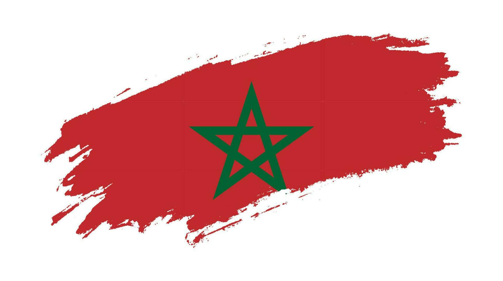 verontrust Marokko grunge structuur vlag vector