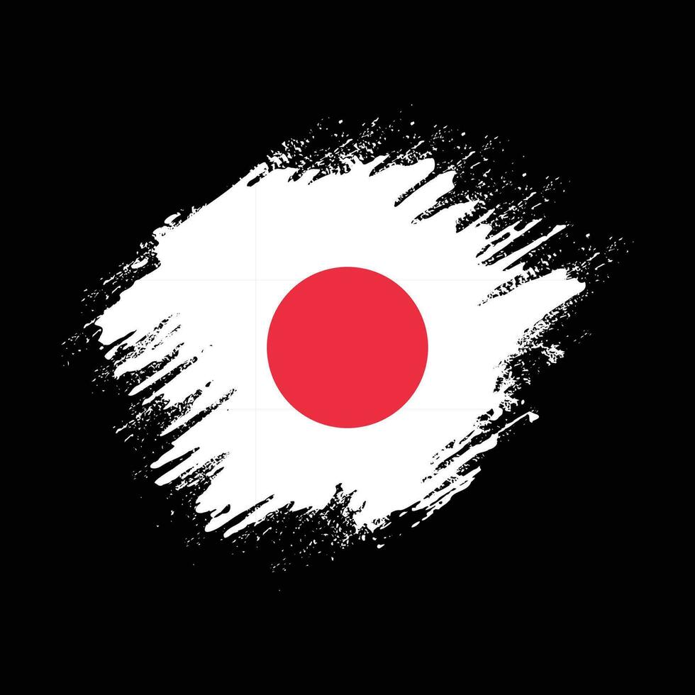 nieuw plons grunge structuur Japan vlag vector