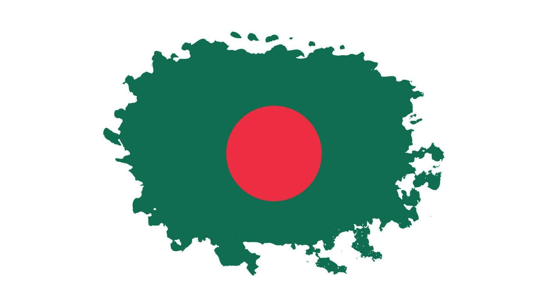 grunge verf borstel beroerte Bangladesh vlag vector