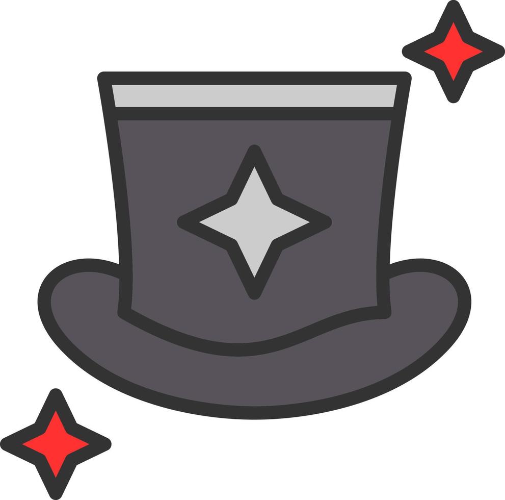 goochelaar hoed vector icoon ontwerp