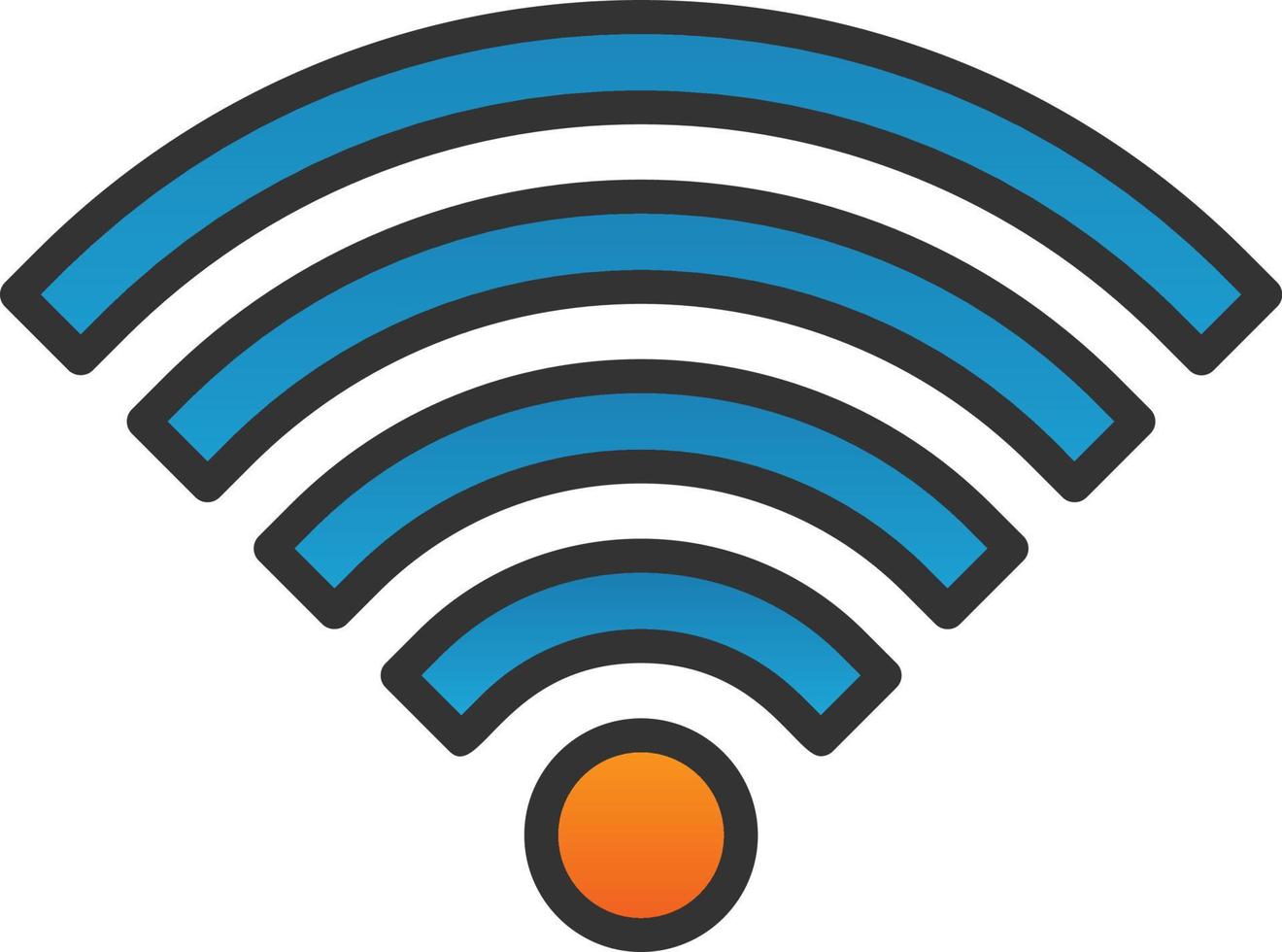 Wifi vector icoon ontwerp