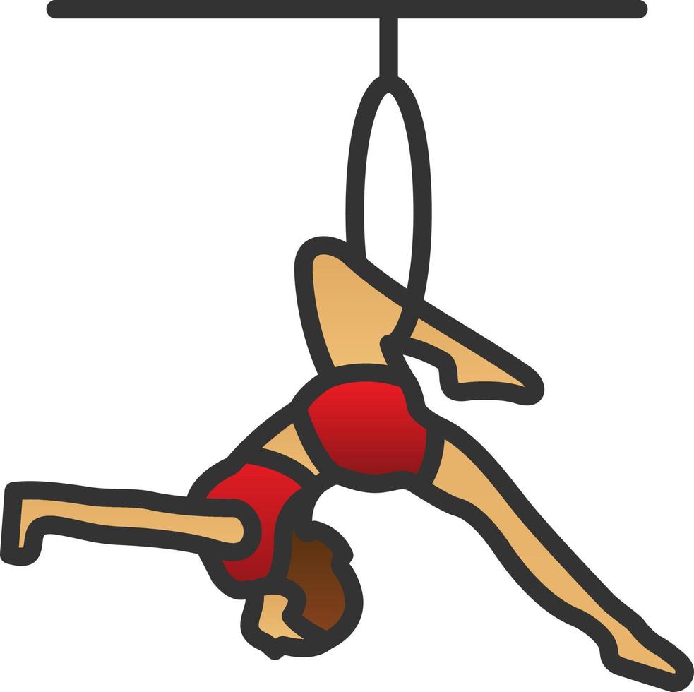 trapeze artiest vector icoon ontwerp