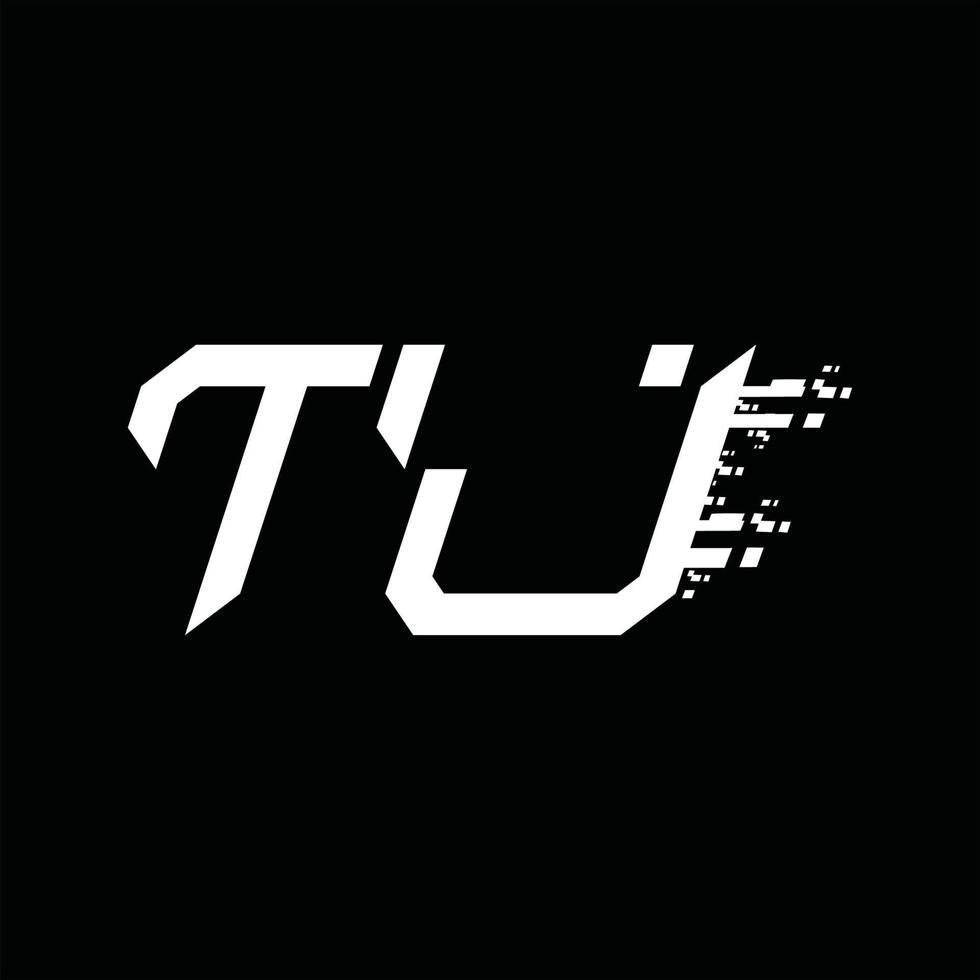 tj logo monogram abstract snelheid technologie ontwerp sjabloon vector