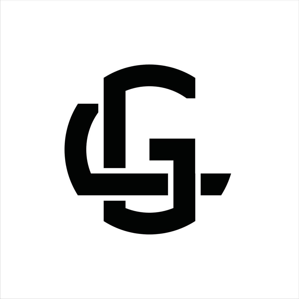 gl logo monogram ontwerp sjabloon vector