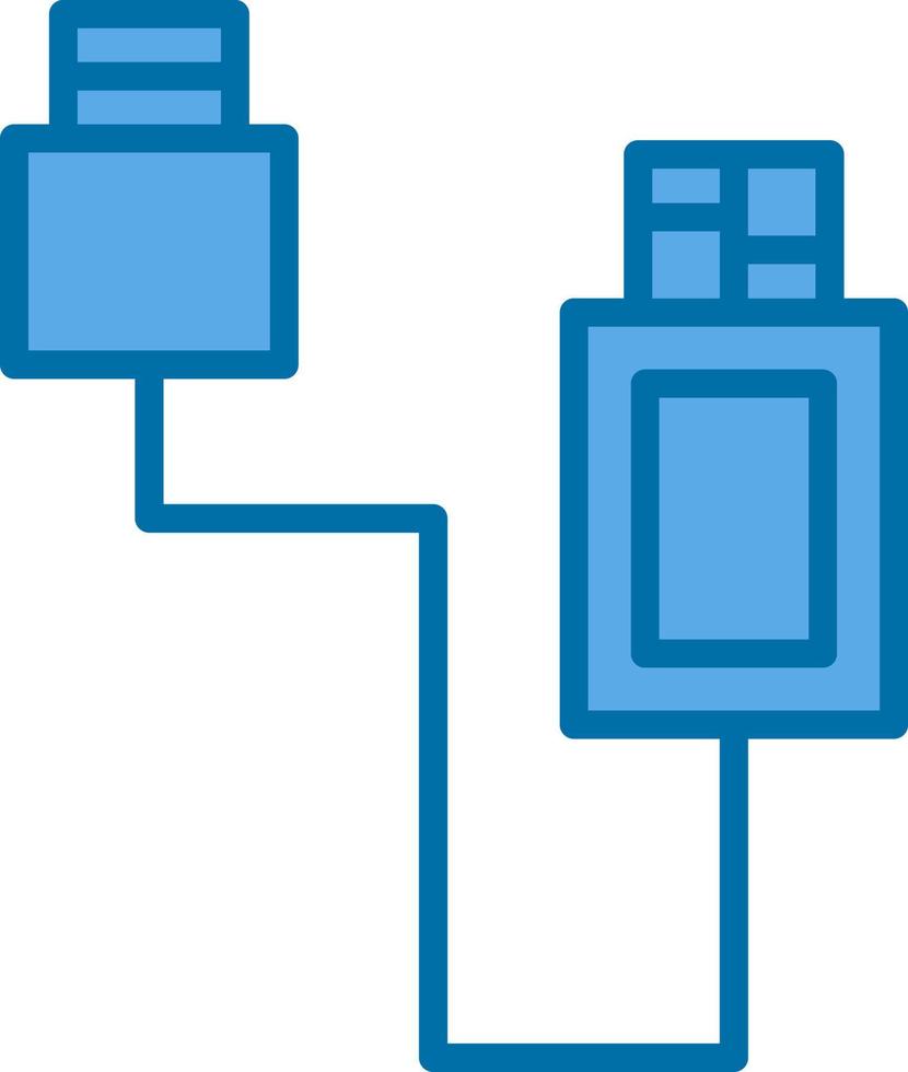 USB-kabel vector pictogram ontwerp