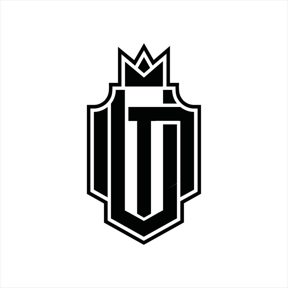 um logo monogram ontwerp sjabloon vector