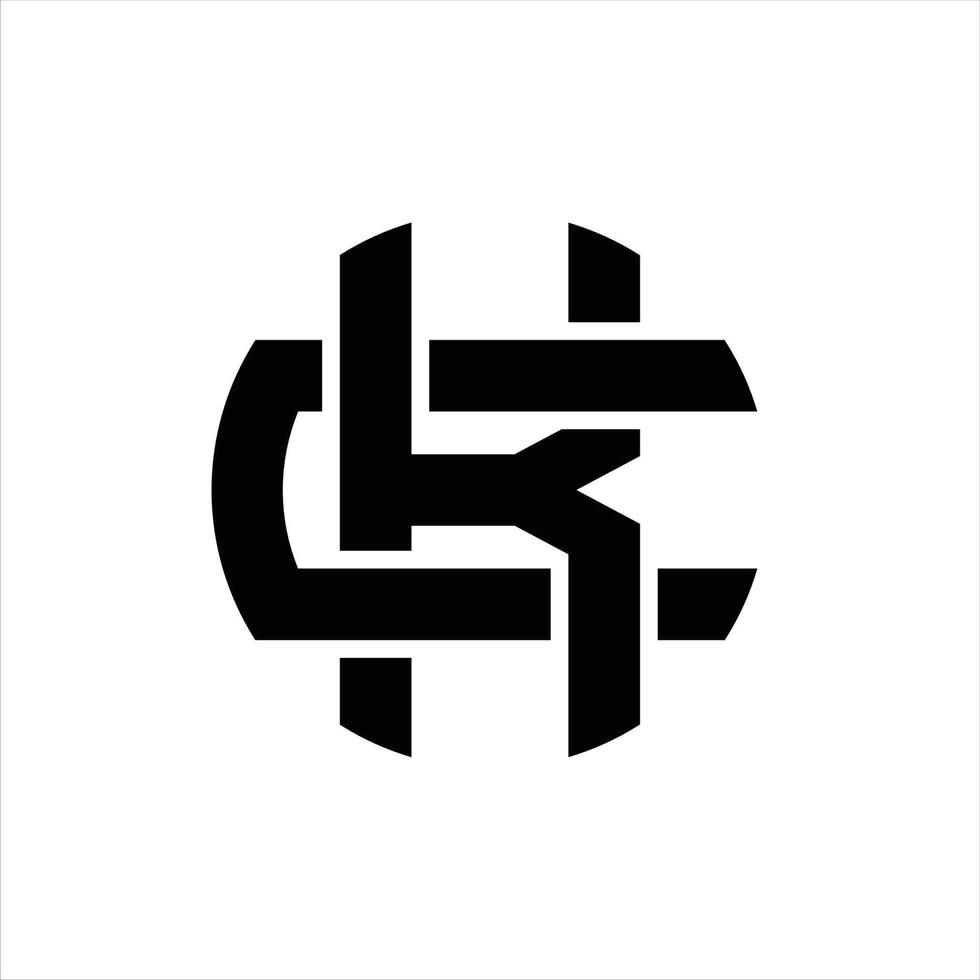 kc logo monogram ontwerp sjabloon vector