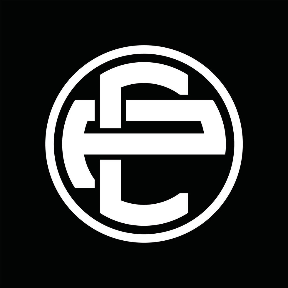 cp logo monogram ontwerp sjabloon vector