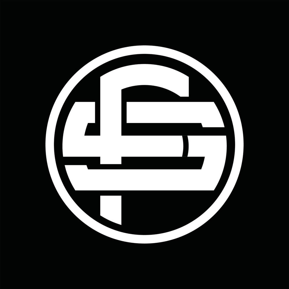 fs logo monogram ontwerp sjabloon vector