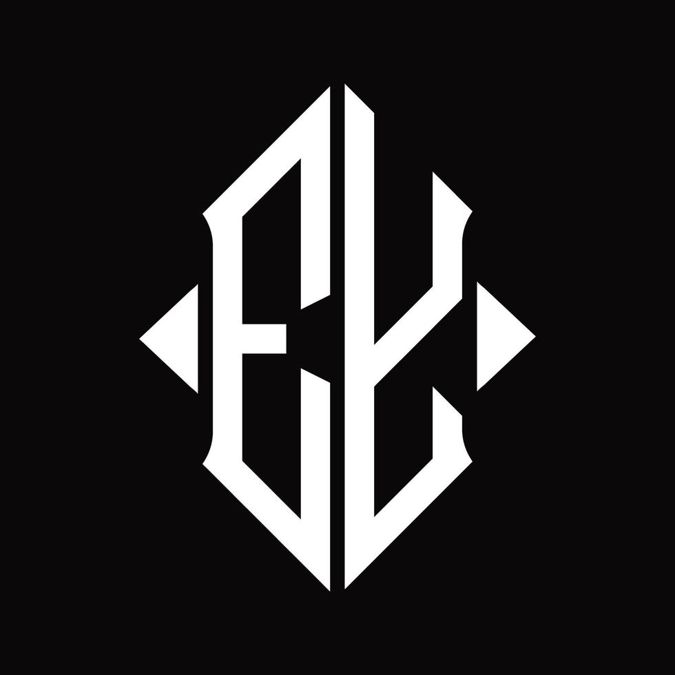 ey logo monogram met schild vorm geïsoleerd ontwerp sjabloon vector