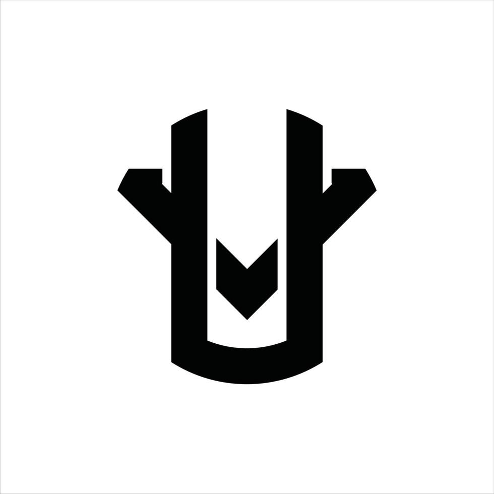 uv logo monogram ontwerp sjabloon vector