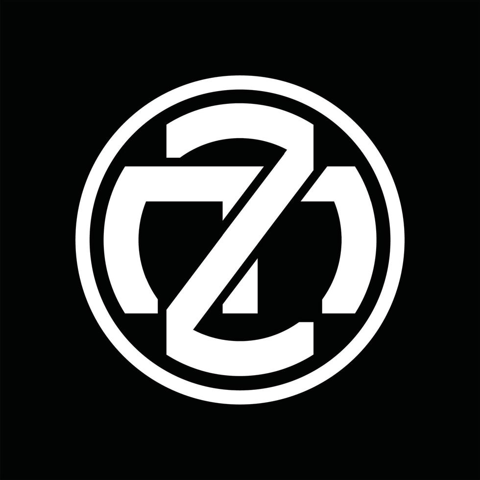 zm logo monogram ontwerp sjabloon vector