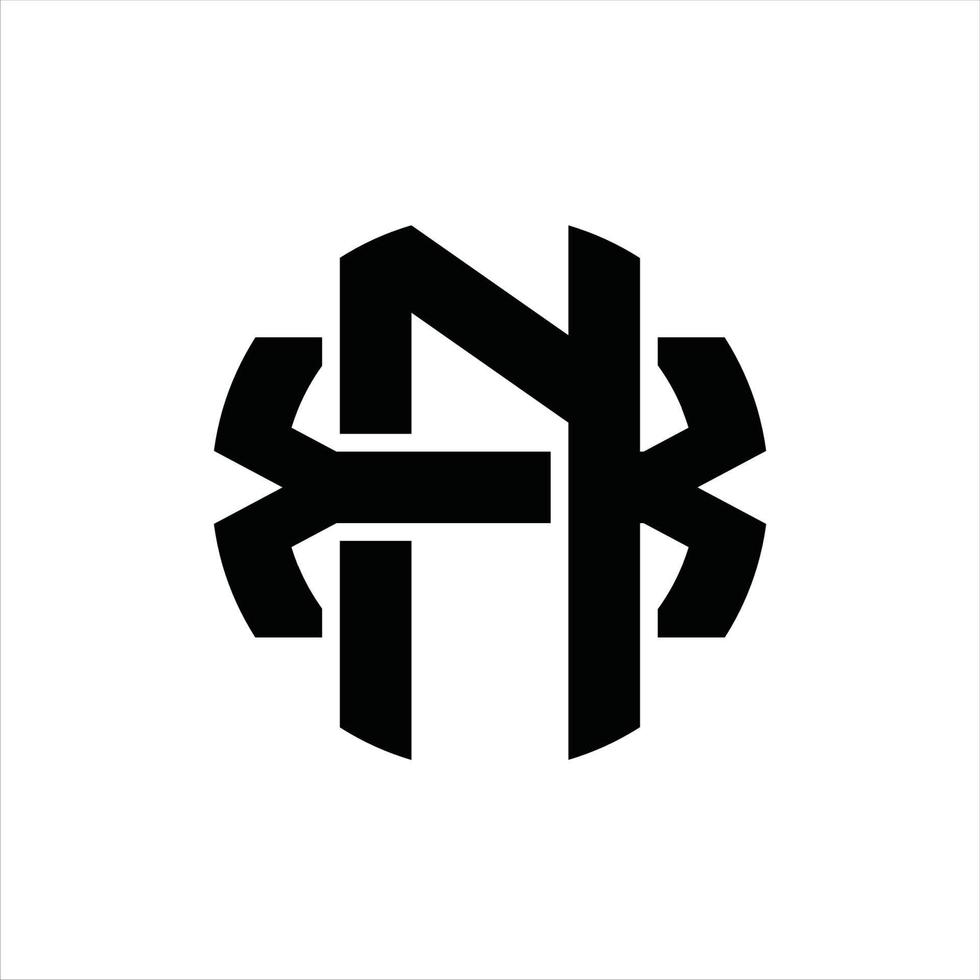 nx logo monogram ontwerp sjabloon vector