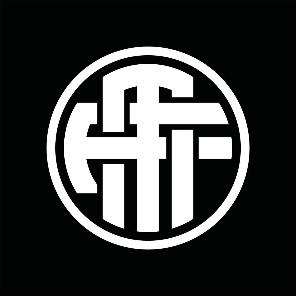 mf logo monogram ontwerp sjabloon vector