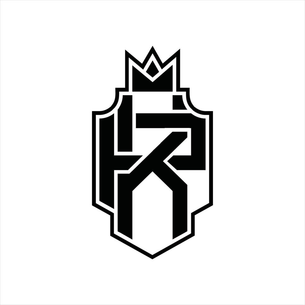 kp logo monogram ontwerp sjabloon vector
