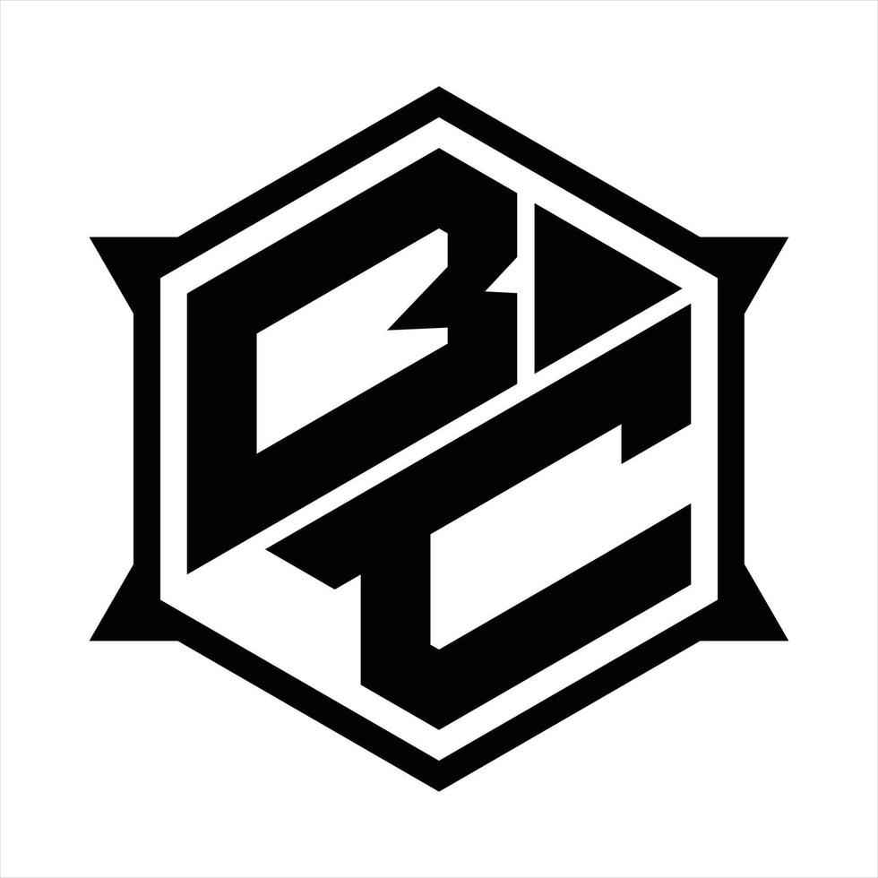 bc logo monogram ontwerp sjabloon vector