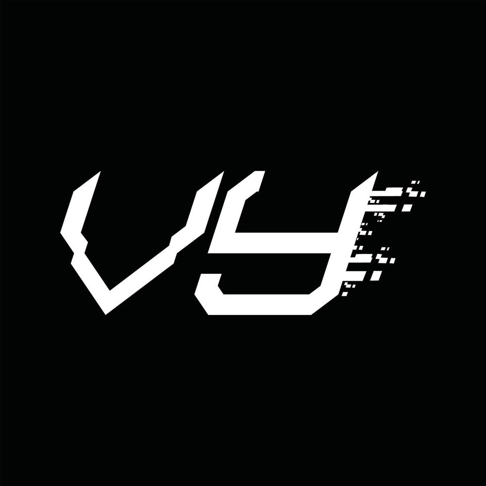 vy logo monogram abstract snelheid technologie ontwerp sjabloon vector