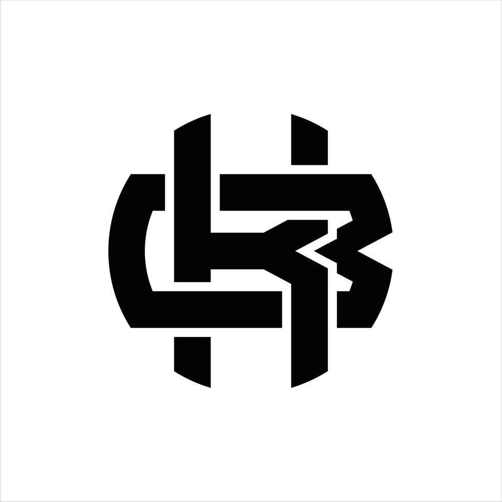 kb logo monogram ontwerp sjabloon vector