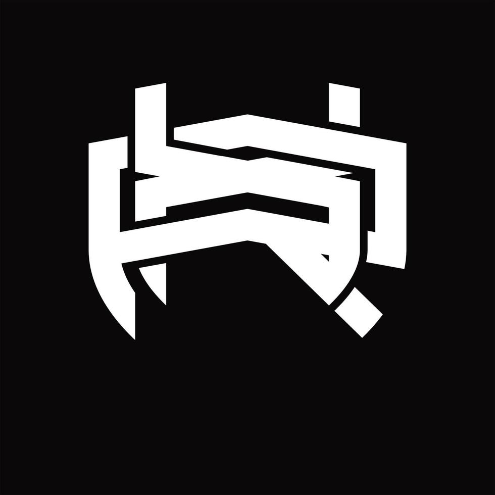 xr logo monogram wijnoogst ontwerp sjabloon vector