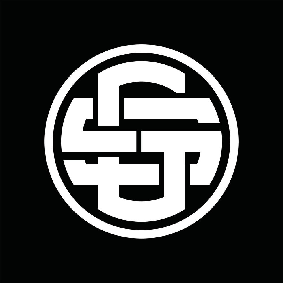 gs logo monogram ontwerp sjabloon vector
