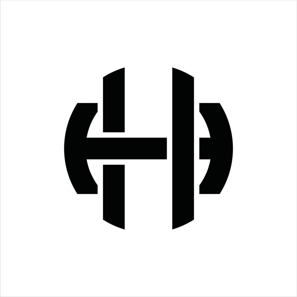 hh logo monogram ontwerp sjabloon vector