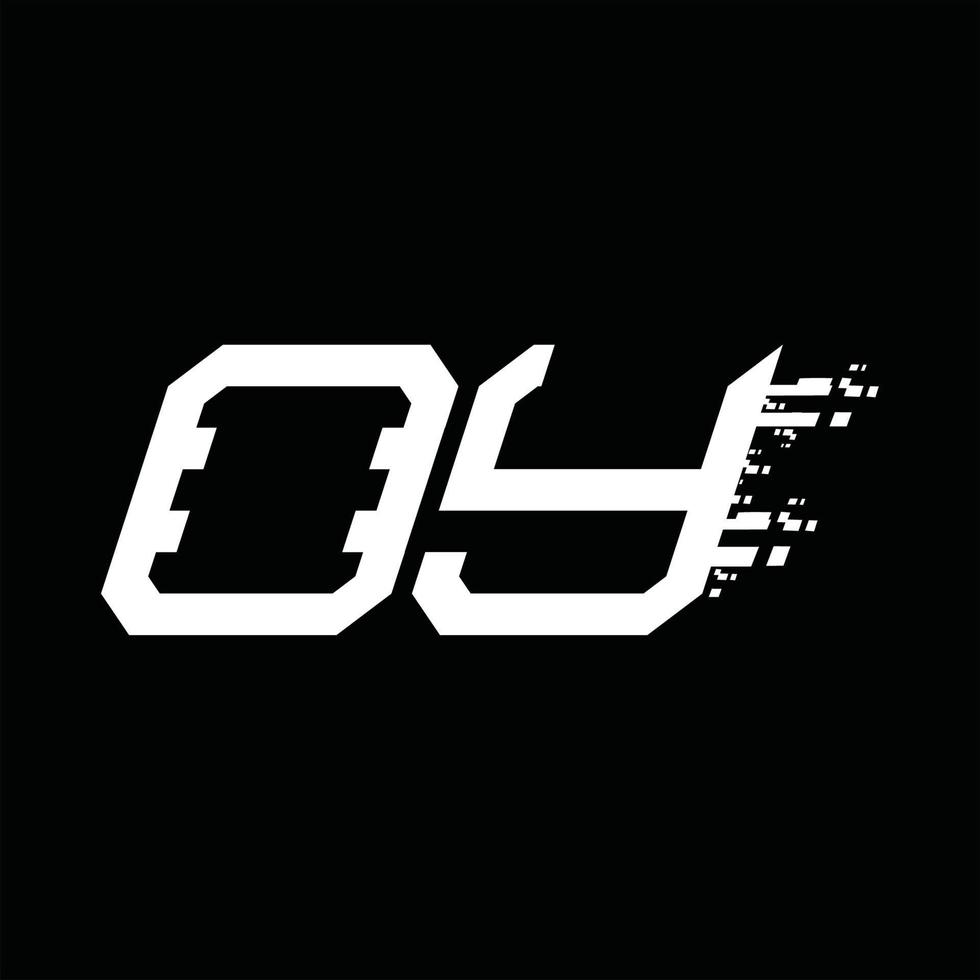 oy logo monogram abstract snelheid technologie ontwerp sjabloon vector