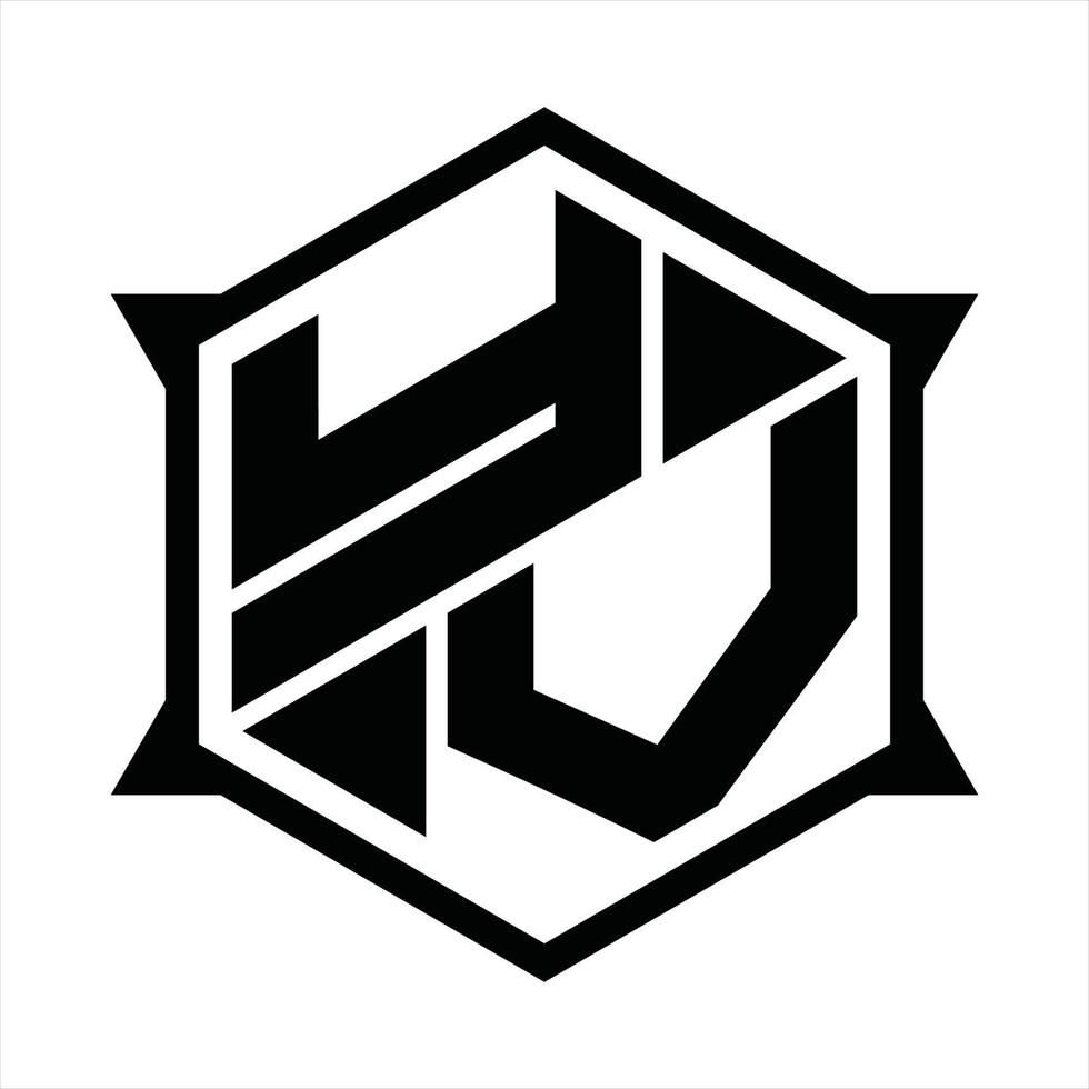 yv logo monogram ontwerp sjabloon vector