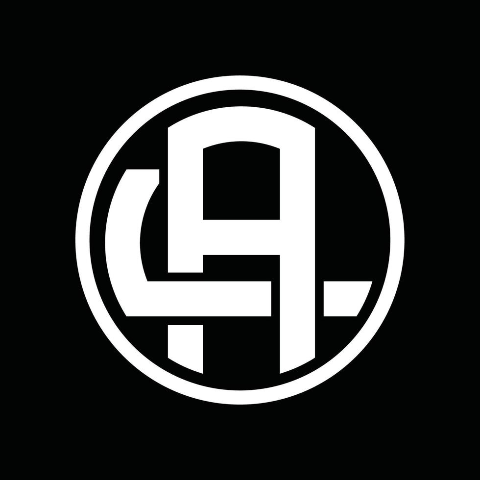 al logo monogram ontwerp sjabloon vector