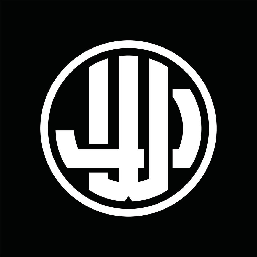 wj logo monogram ontwerp sjabloon vector